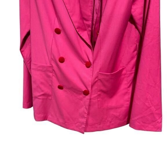 Revolve Lovers + Friends Michelli Hot Pink Double Breasted Blazer (No belt) - Picture 8 of 8